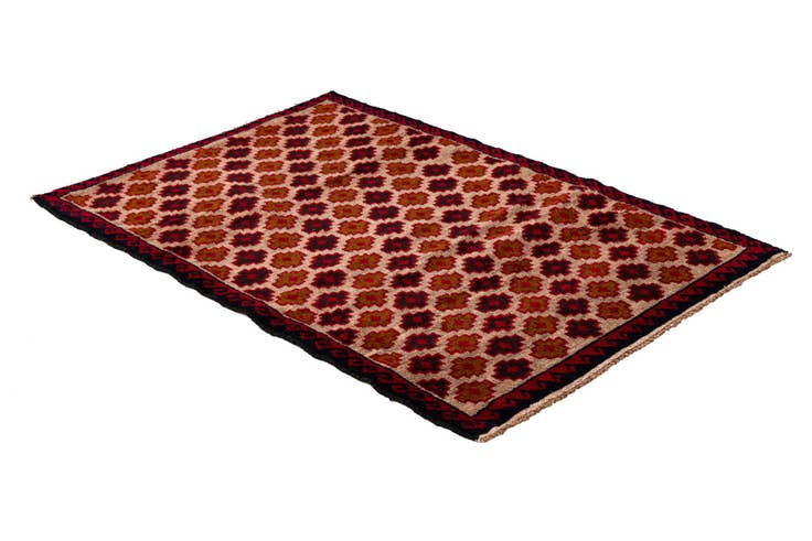 Detailansicht von 90cm x 135cm Handgeknüpft Balouch Persisch Wolle Teppich