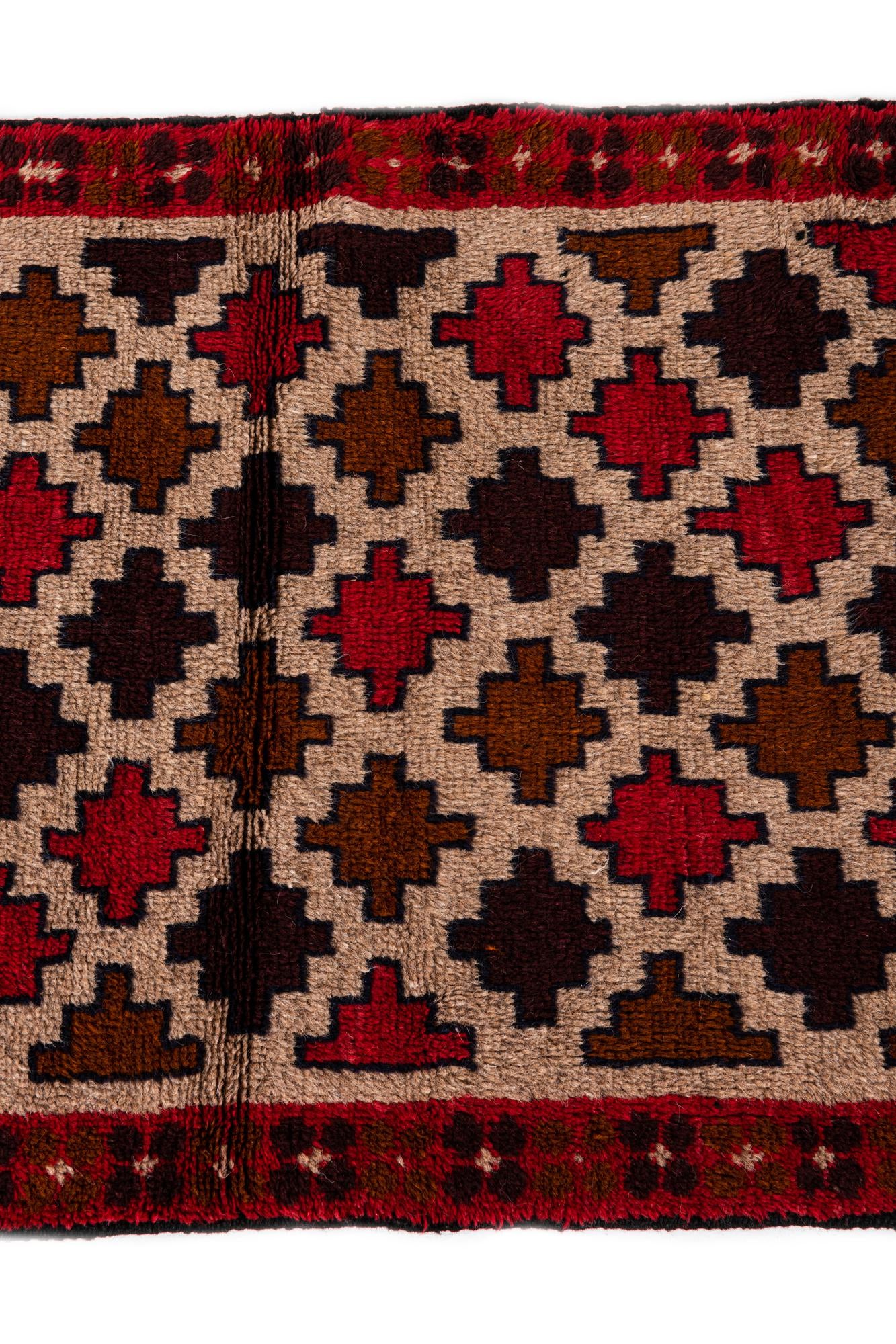 2' 10 x 4' 7 Hand Knotted Balouch Persian Wool Rug