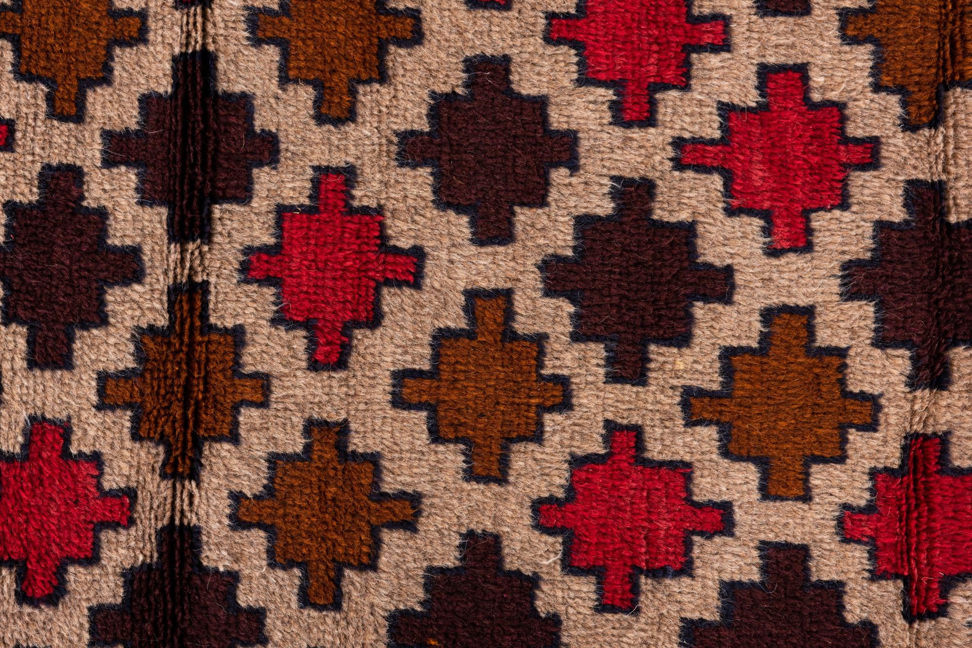 2' 10 x 4' 7 Hand Knotted Balouch Persian Wool Rug