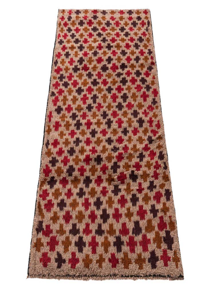 3' x 4' 9 Hand Knotted Balouch Persian Wool Rug