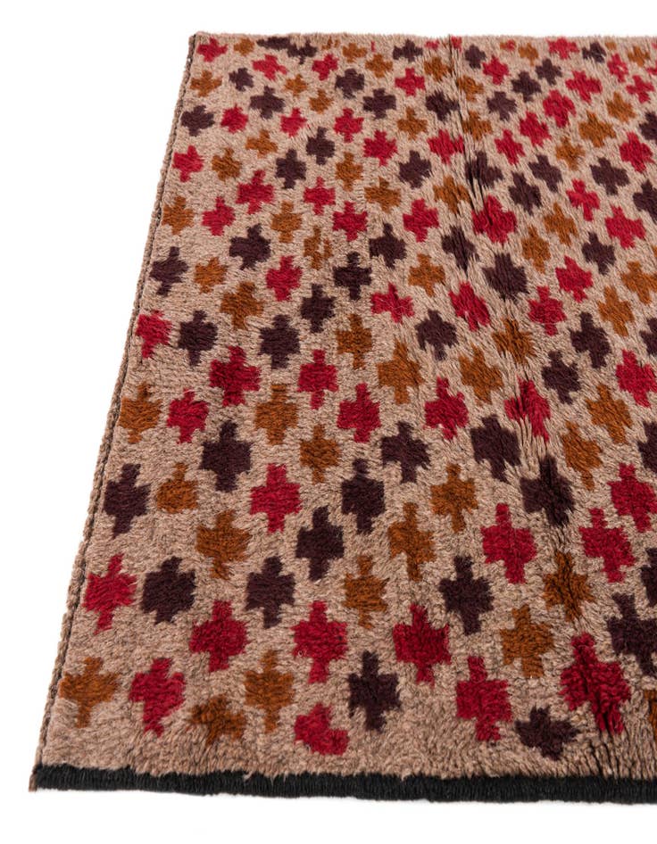 Detail image of 3' x 4' 9  Hand Knotted Balouch Persian Wool Rug