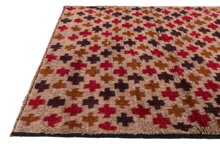 Detail image of 3' x 4' 9 Hand Knotted Balouch Persian Wool Rug