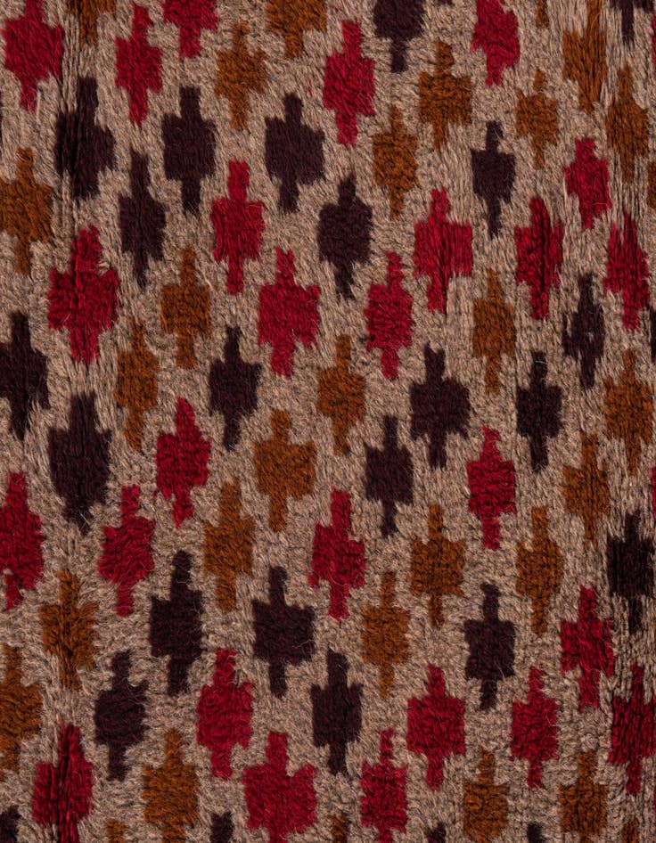 Detail image of 3' x 4' 9  Hand Knotted Balouch Persian Wool Rug