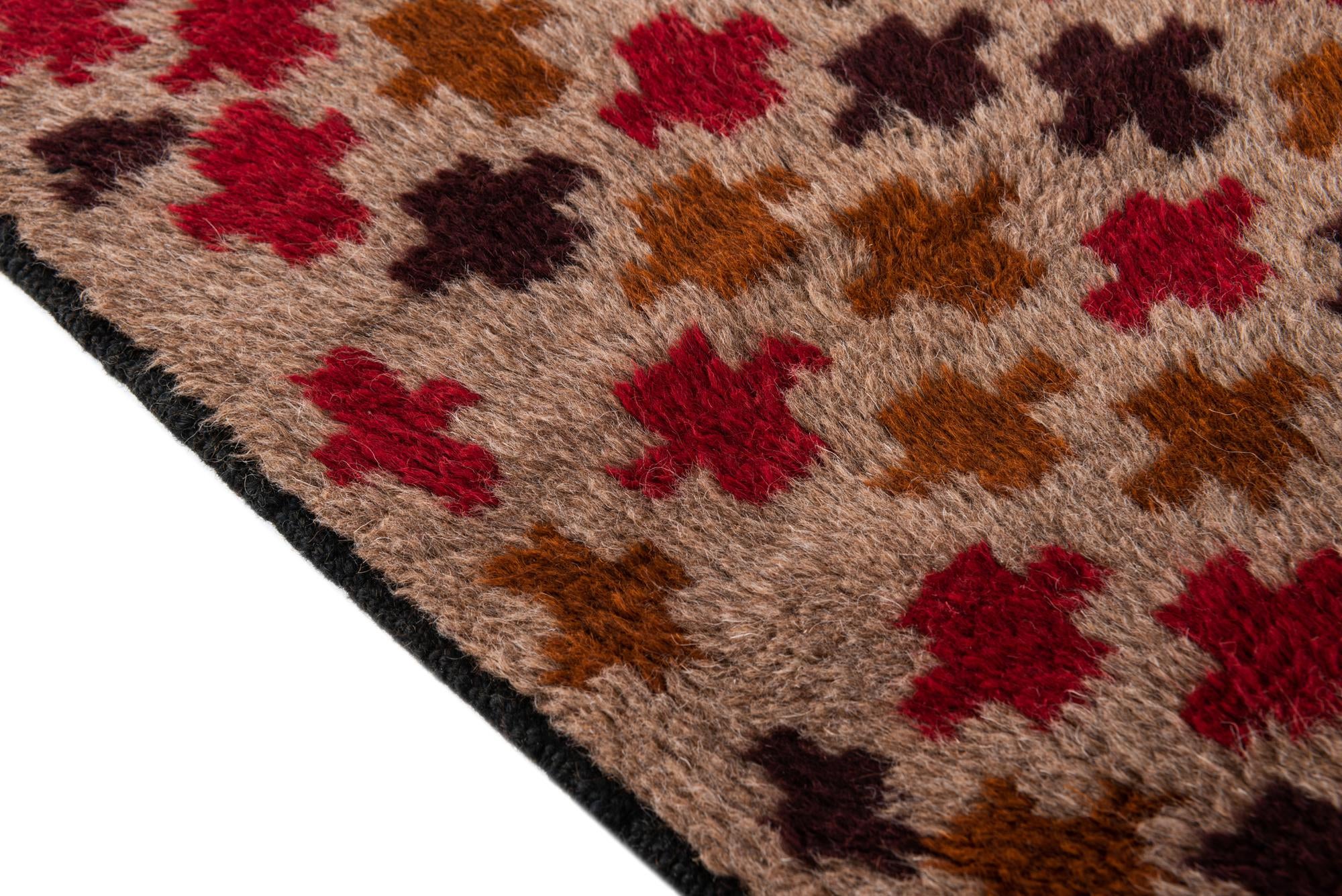 3' x 4' 9 Hand Knotted Balouch Persian Wool Rug