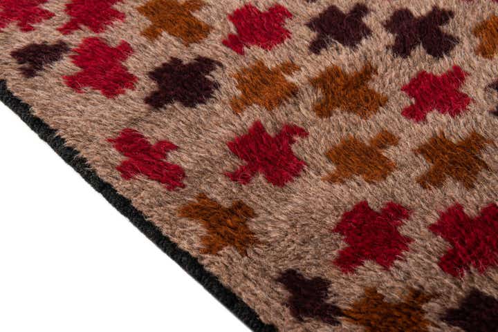 3' x 4' 9 Hand Knotted Balouch Persian Wool Rug