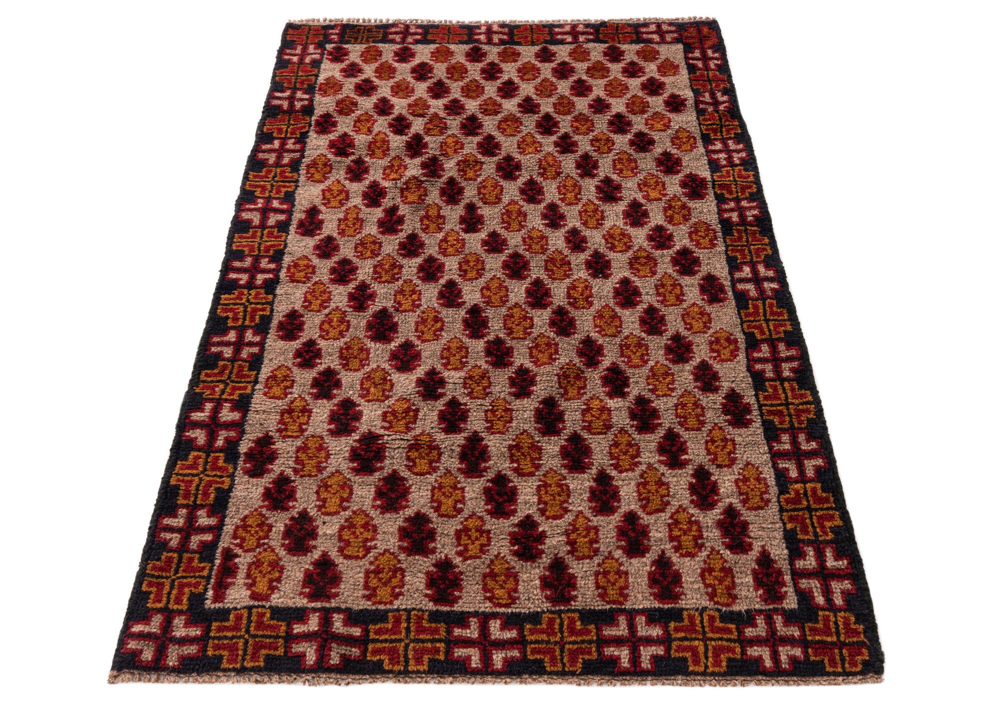 2' 10 x 4' 8 Hand Knotted Balouch Persian Wool Rug