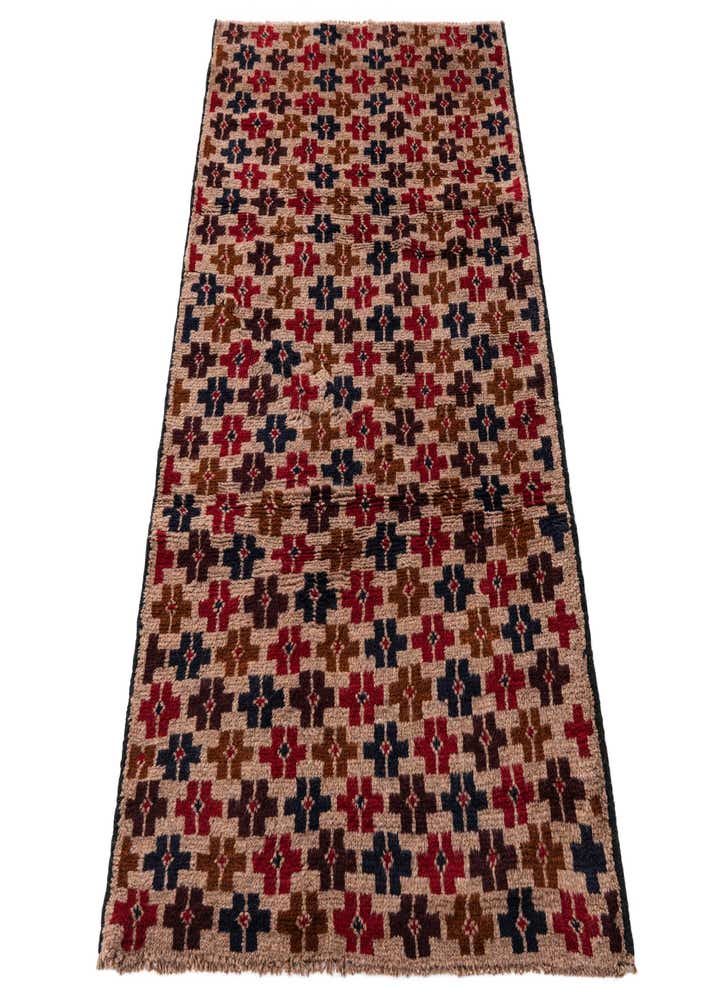 2' 10 x 4' 9 Hand Knotted Balouch Persian Wool Rug