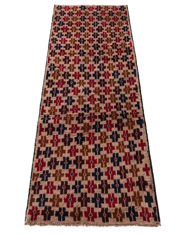 Detail image of 2' 10 x 4' 9  Hand Knotted Balouch Persian Wool Rug