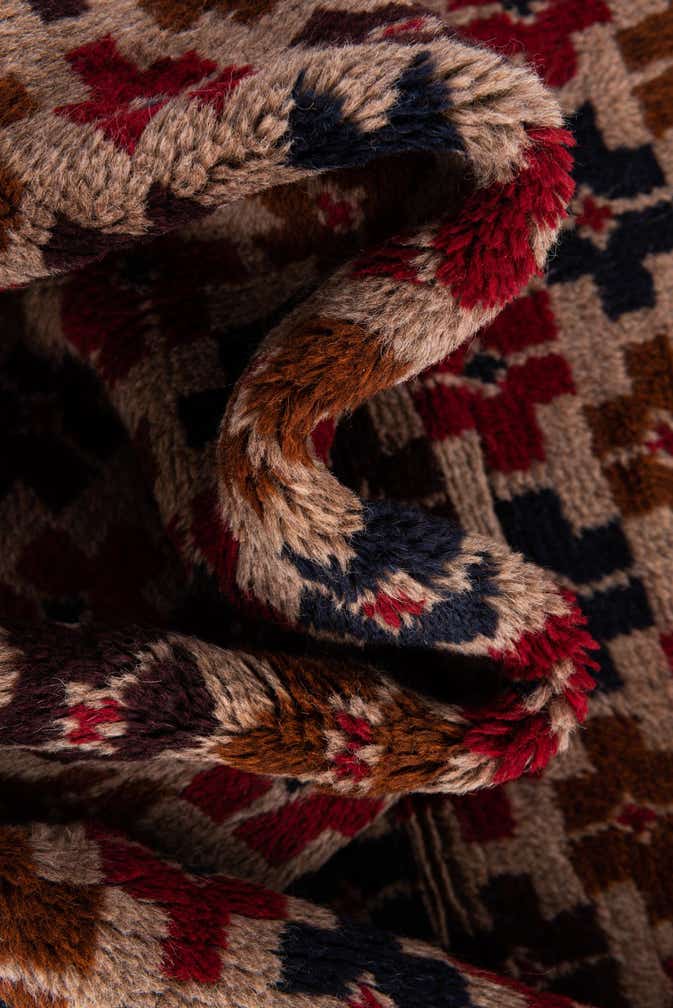 2' 10 x 4' 9 Hand Knotted Balouch Persian Wool Rug