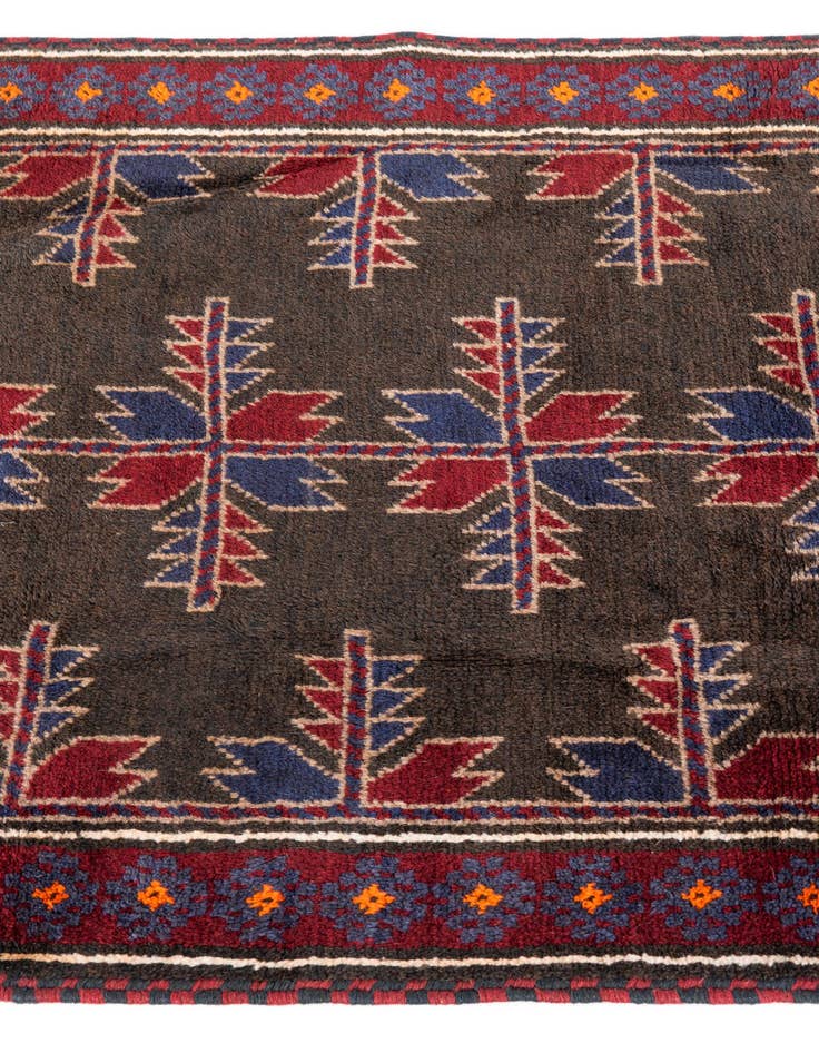 Detail image of 2' 10 x 4' 6  Hand Knotted Balouch Persian Wool Rug