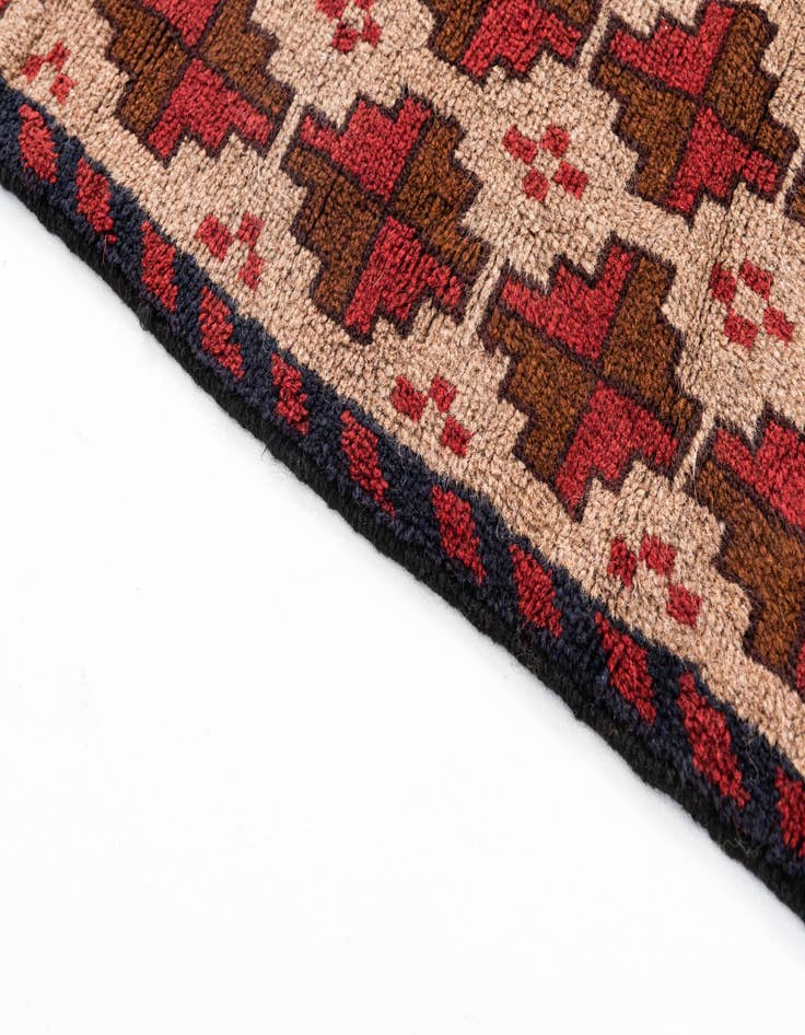 Detail image of 2' 10 x 4' 6  Hand Knotted Balouch Persian Wool Rug