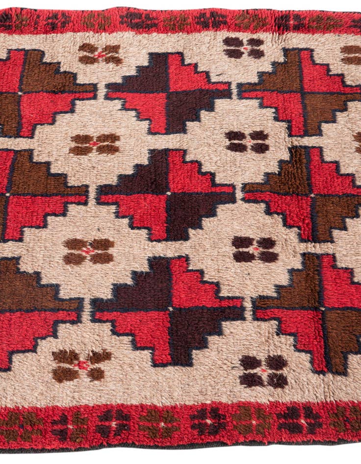 Detail image of 3' 1 x 4' 7  Hand Knotted Balouch Persian Wool Rug