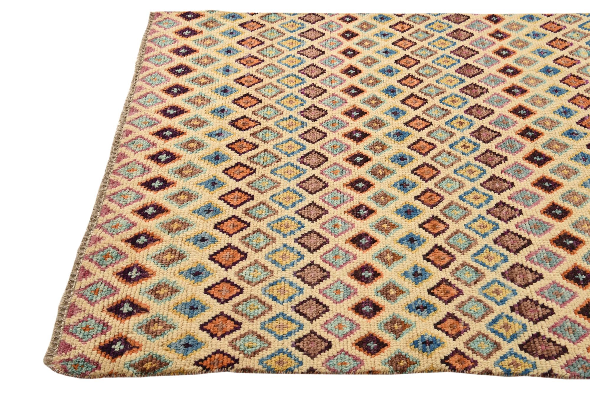 4' 2 x 6' 3 Hand Knotted Balouch Wool Rug