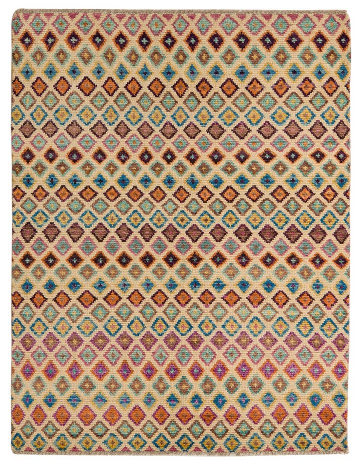 Detail image of 4' 2 x 6' 3 Hand Knotted Balouch Wool Rug