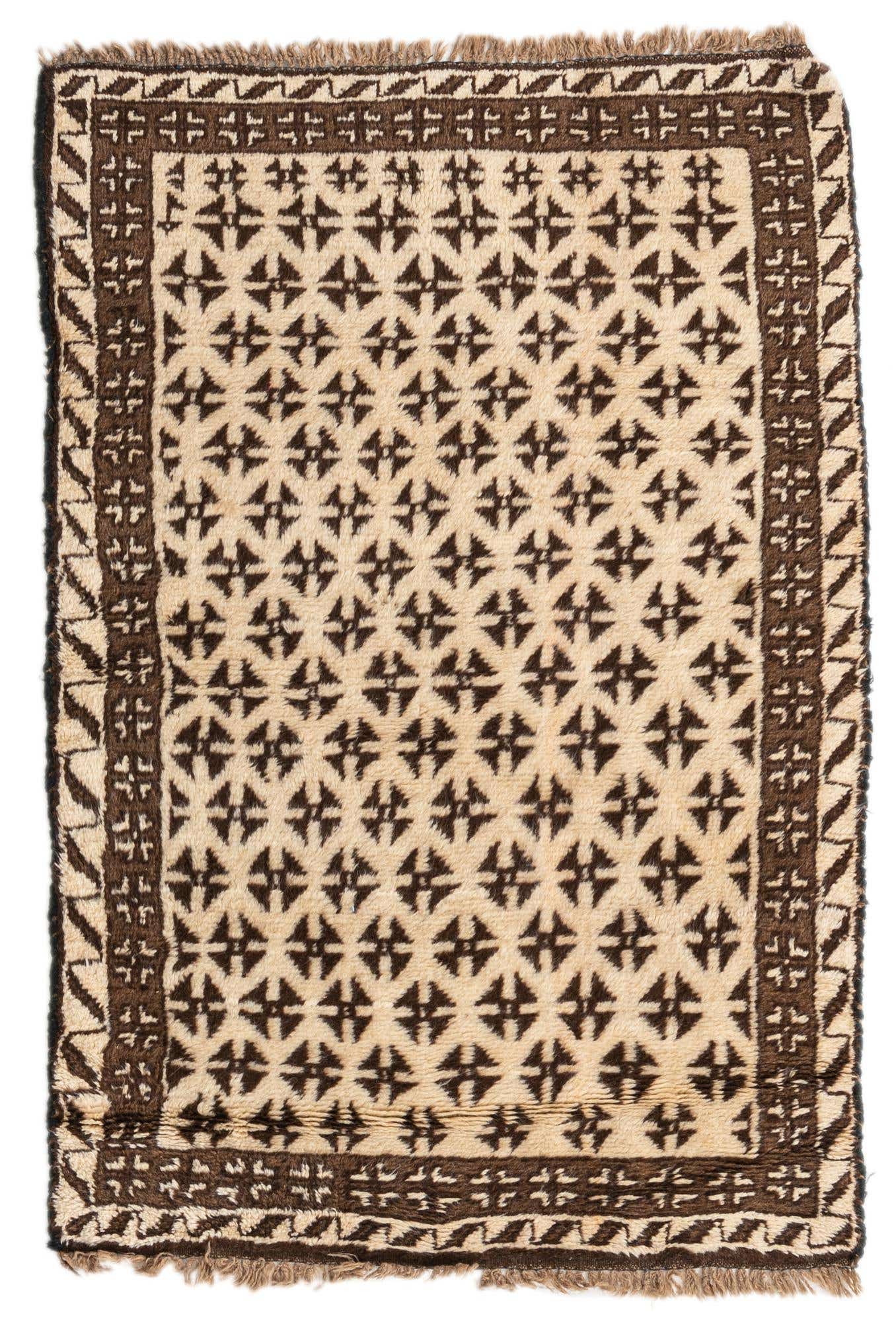 3' 3 x 4' 8 Hand Knotted Balouch Wool Rug