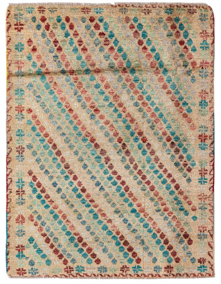 Detail image of 3' 7 x 5' 7 Hand Knotted Balouch Wool Rug