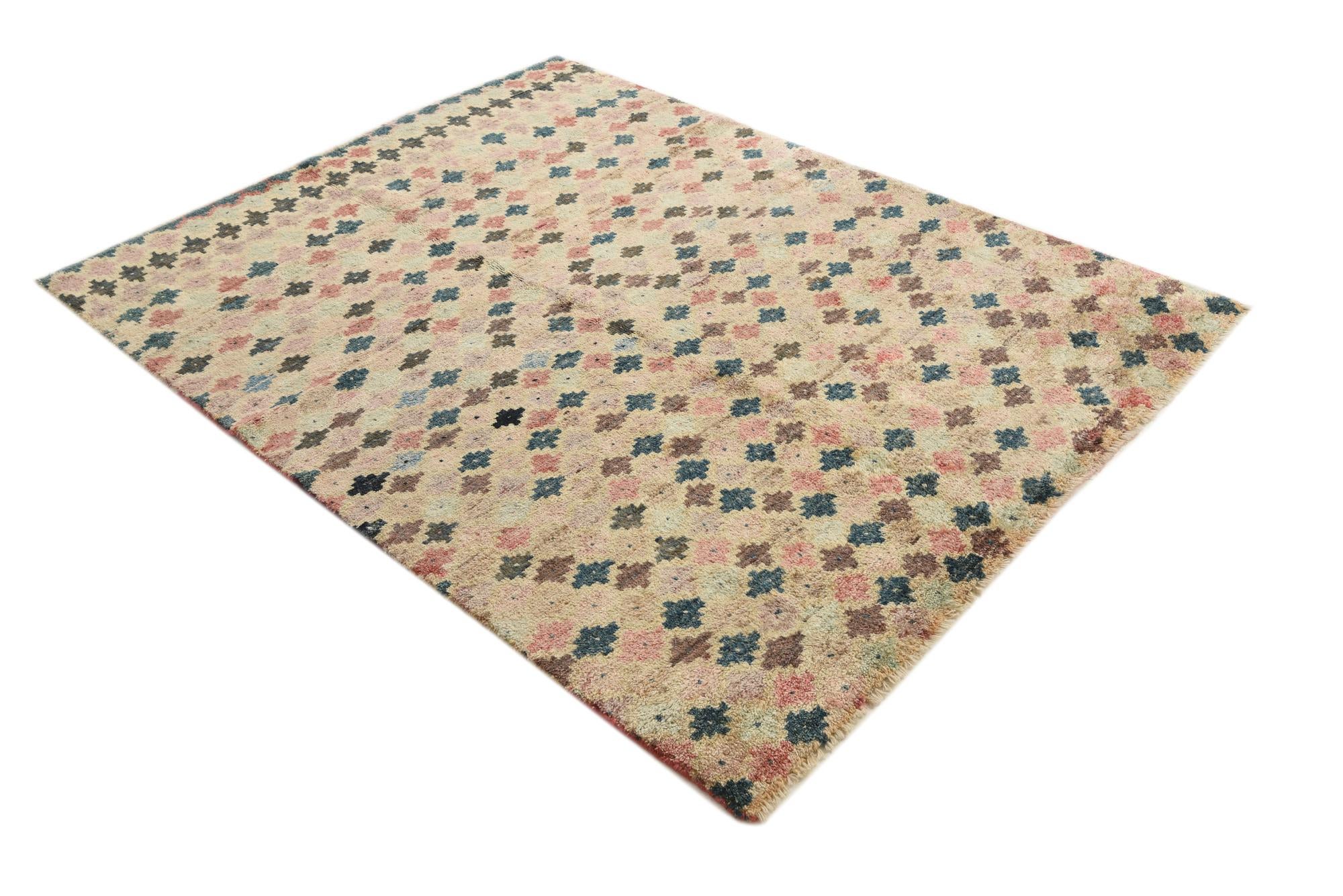 5' x 6' 6 Hand Knotted Balouch Wool Rug