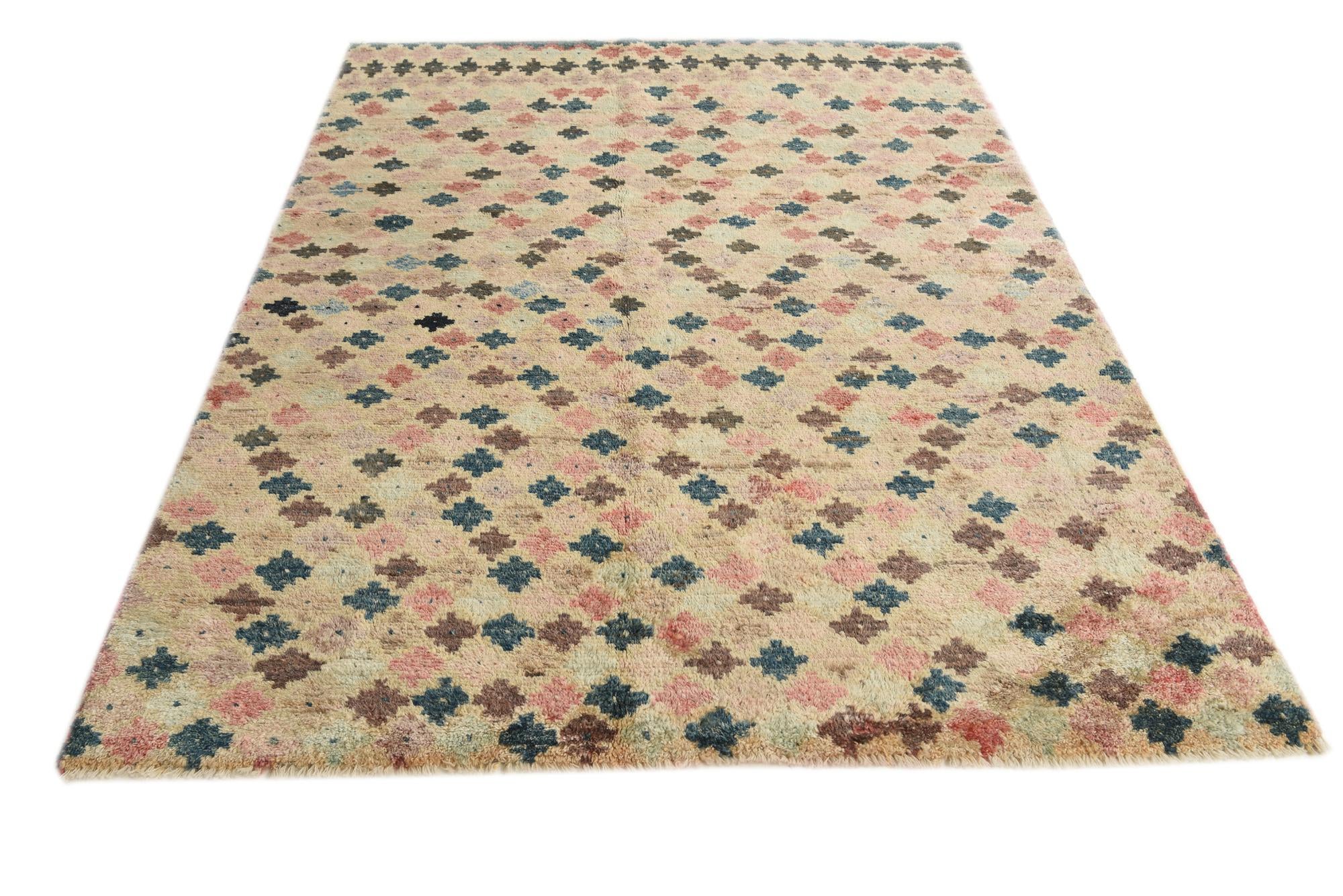 5' x 6' 6 Hand Knotted Balouch Wool Rug