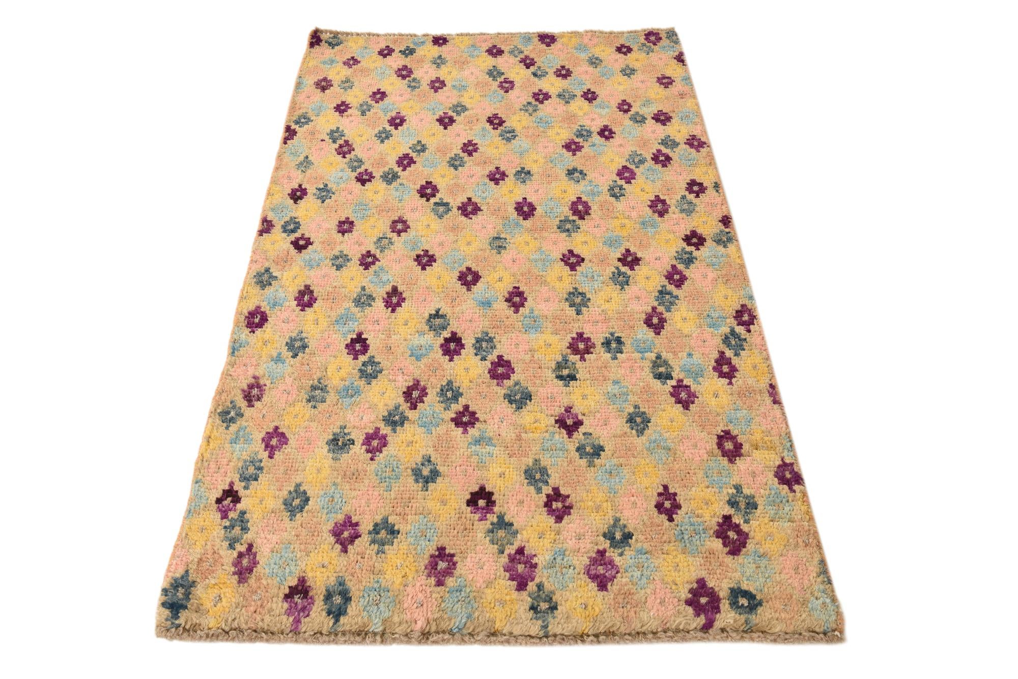 3' 1 x 5' 5 Hand Knotted Balouch Wool Rug