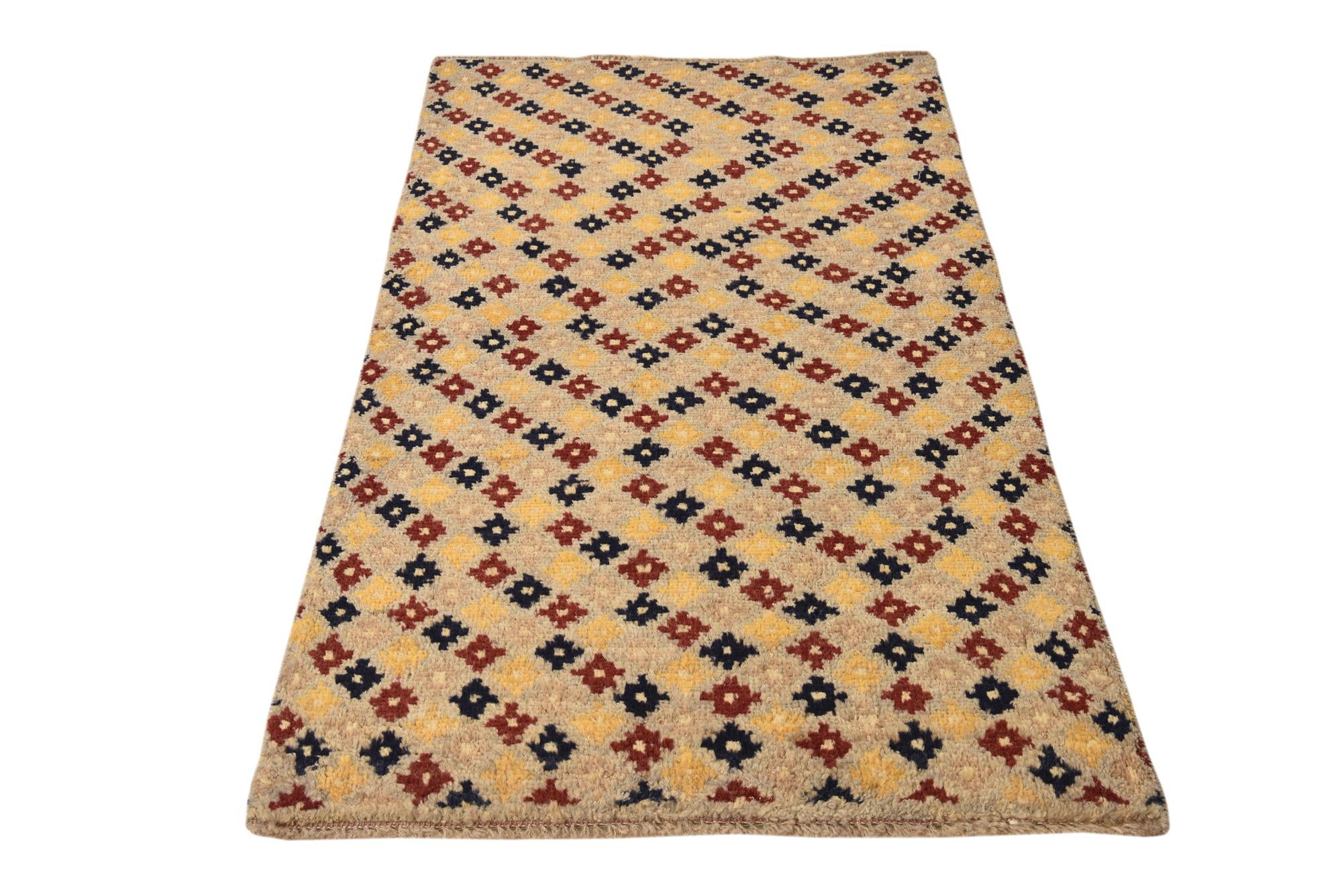 3' x 5' 4 Hand Knotted Balouch Wool Rug