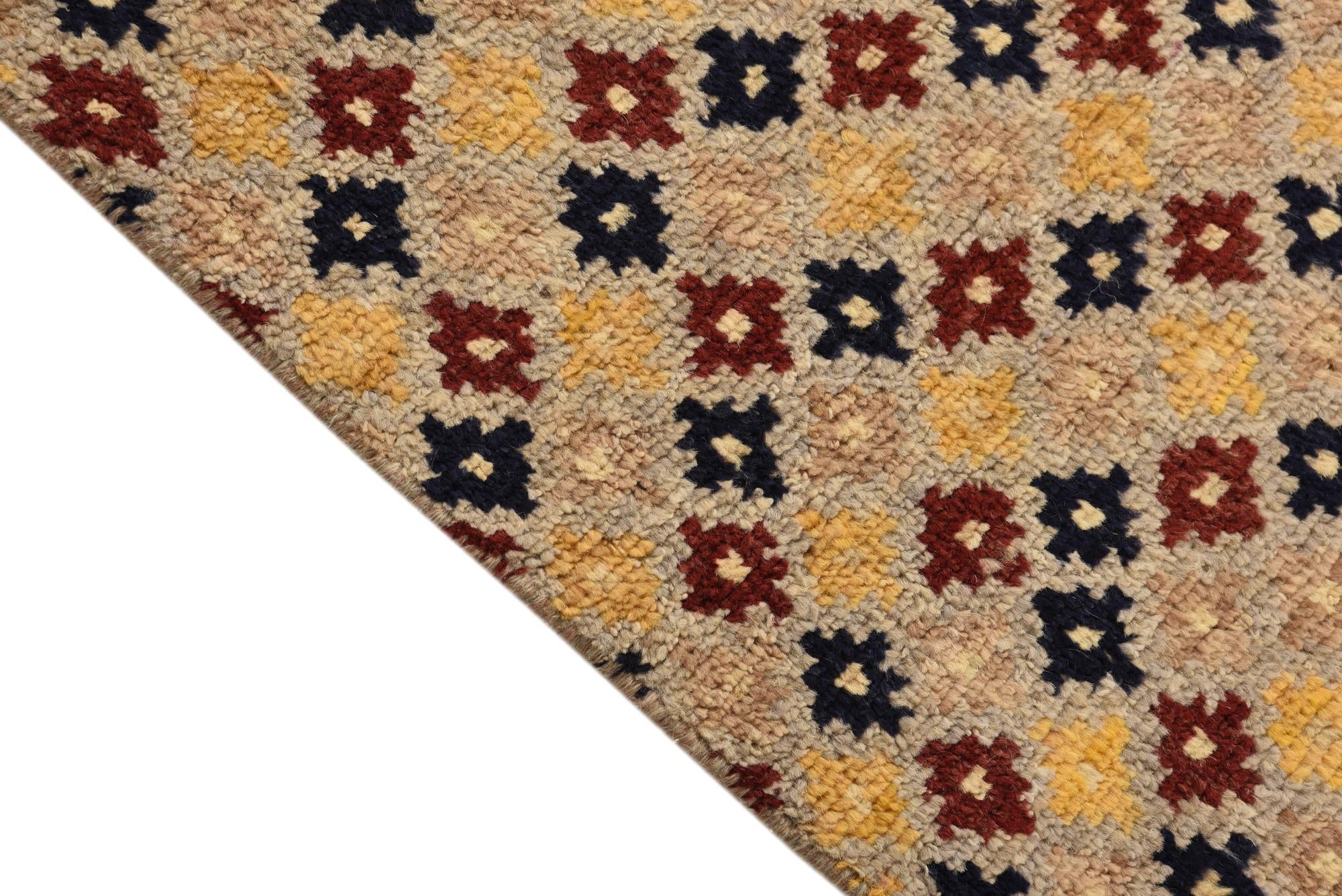 3' x 5' 4 Hand Knotted Balouch Wool Rug