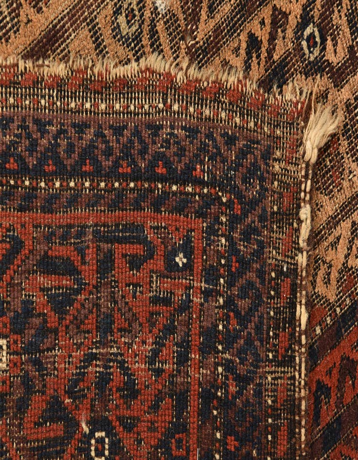 Detail image of 3' 3 x 5' 8  Hand Knotted Balouch Persian Wool Rug