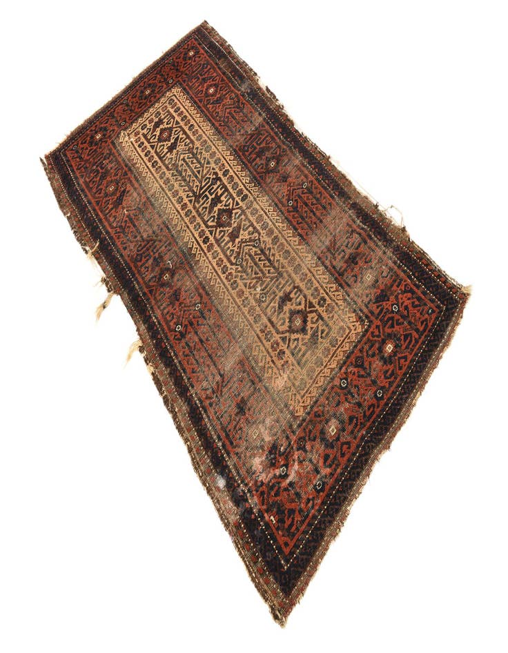 Detail image of 3' 3 x 5' 8  Hand Knotted Balouch Persian Wool Rug