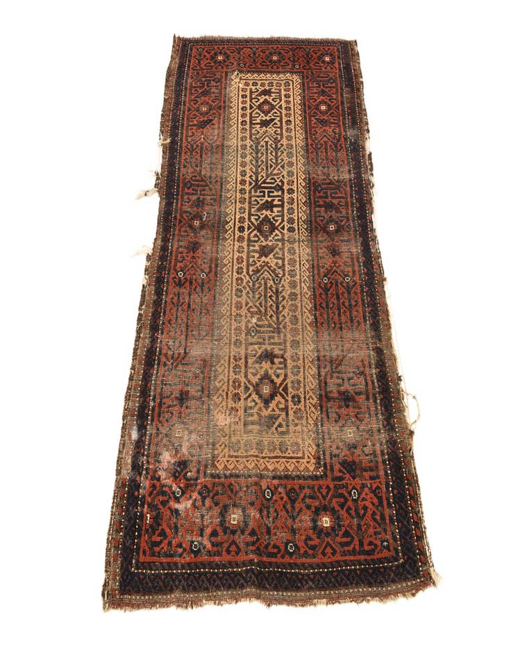 Detail image of 3' 3 x 5' 8  Hand Knotted Balouch Persian Wool Rug