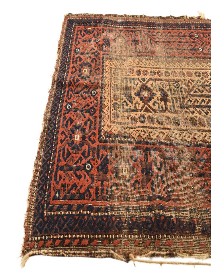 Detail image of 3' 3 x 5' 8  Hand Knotted Balouch Persian Wool Rug