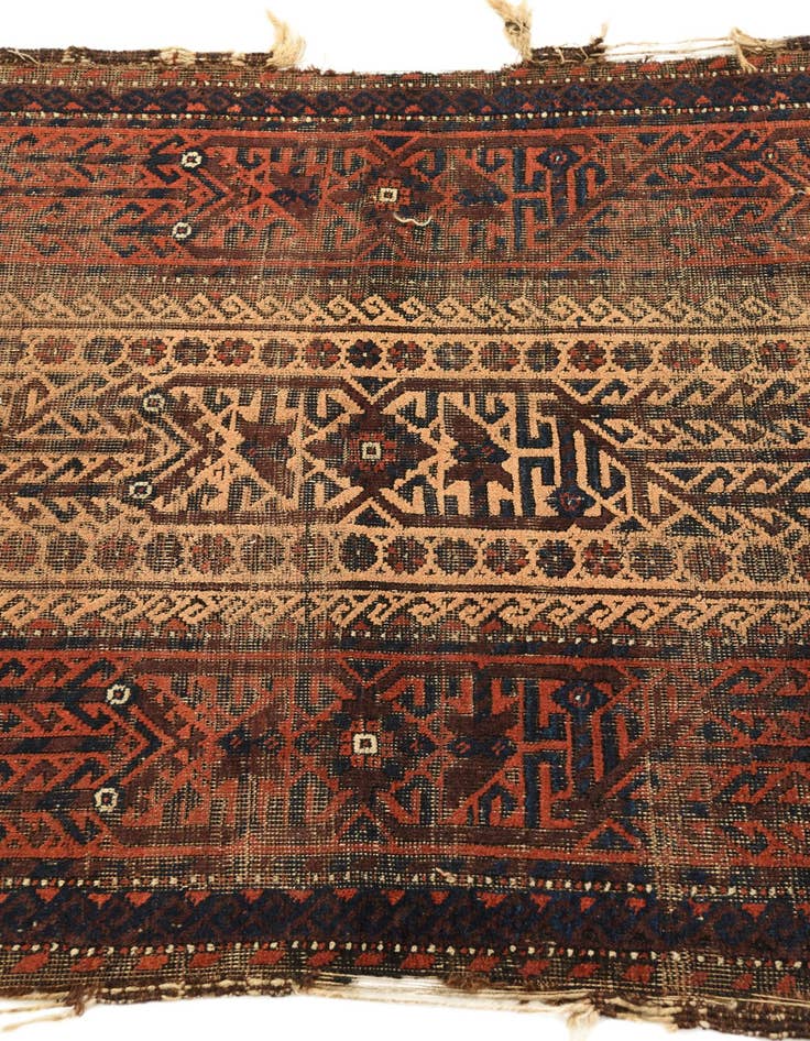 Detail image of 3' 3 x 5' 8  Hand Knotted Balouch Persian Wool Rug