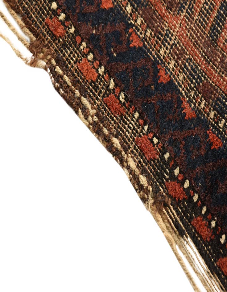 Detail image of 3' 3 x 5' 8  Hand Knotted Balouch Persian Wool Rug