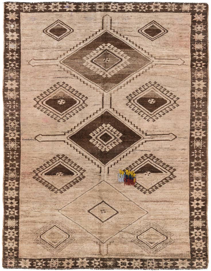 Detail image of 5' x 9' 8 Hand Knotted Balouch Wool Rug