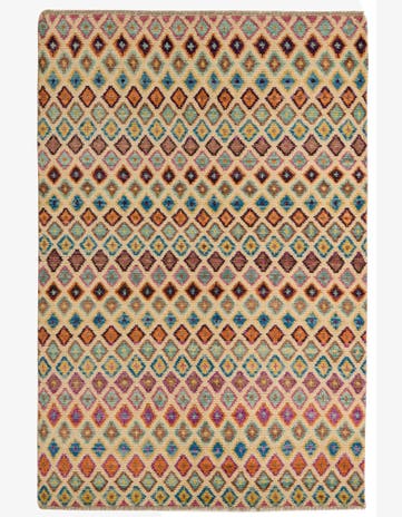 4' 2 x 6' 3 Hand Knotted Balouch Wool Rug