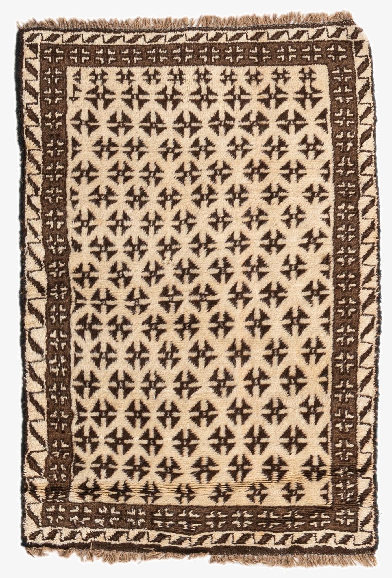 3' 3 x 4' 8  Hand Knotted Balouch Wool Rug