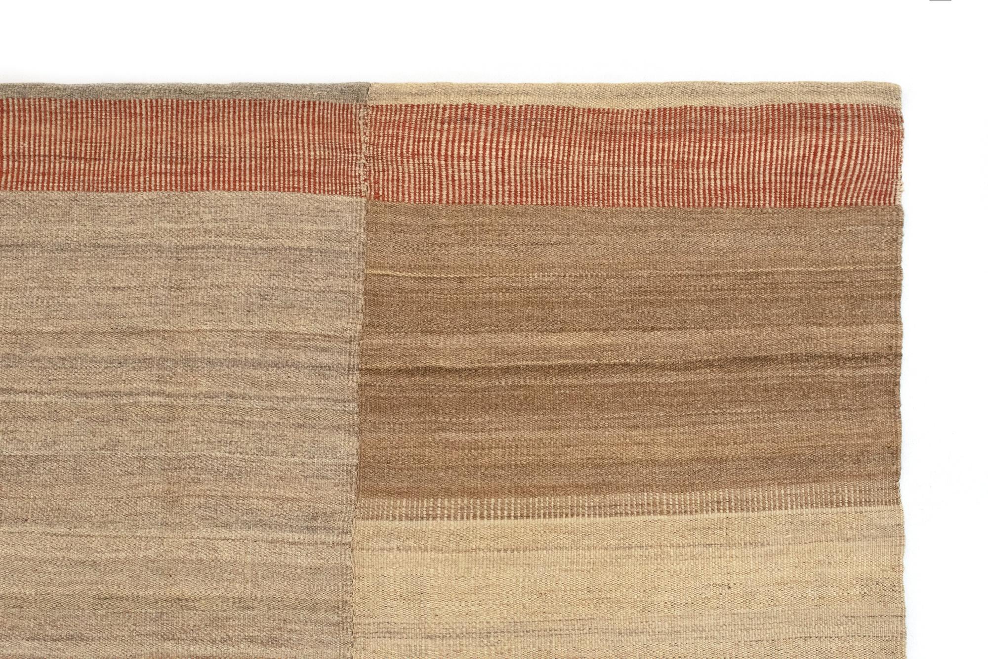 6' 11 x 9' 1 Hand Knotted Baneh Kilim Persian Rug