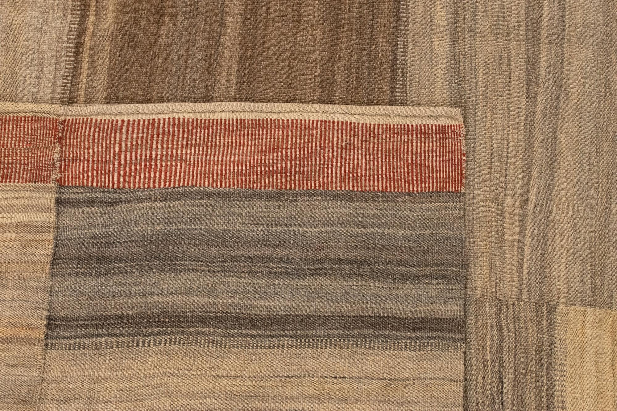 6' 11 x 9' 1 Hand Knotted Baneh Kilim Persian Rug