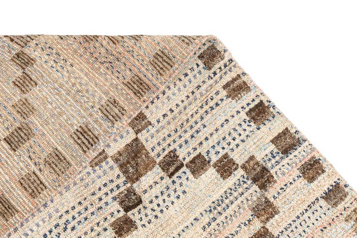 Detail image of 8' 2 x 9' 9 Hand Knotted Beni Marok Rug