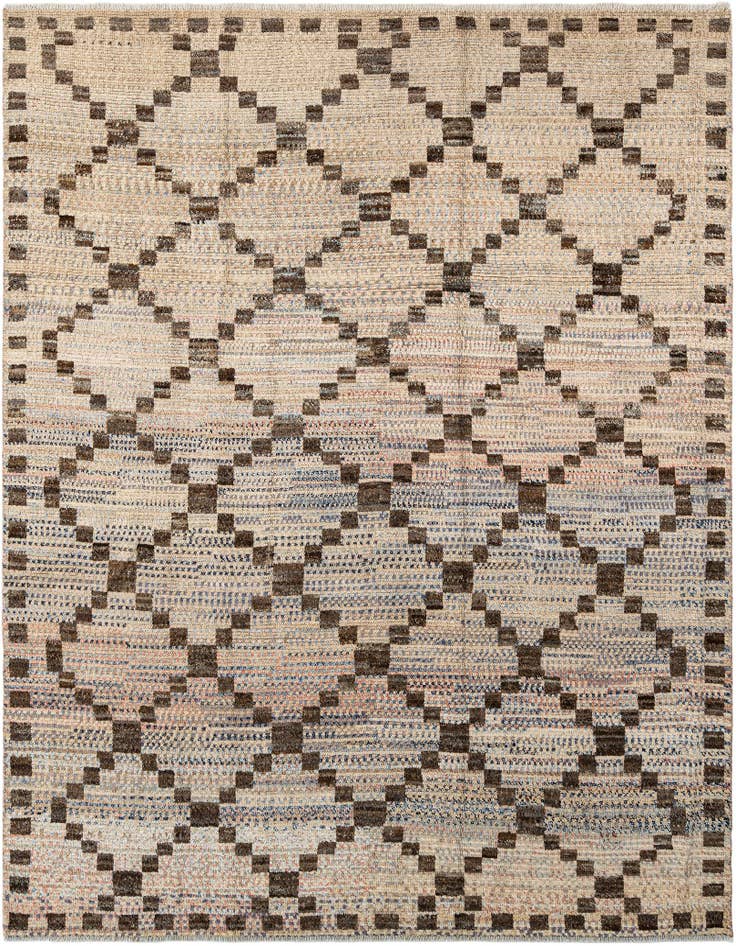 Detail image of 8' 2 x 9' 9 Hand Knotted Beni Marok Rug