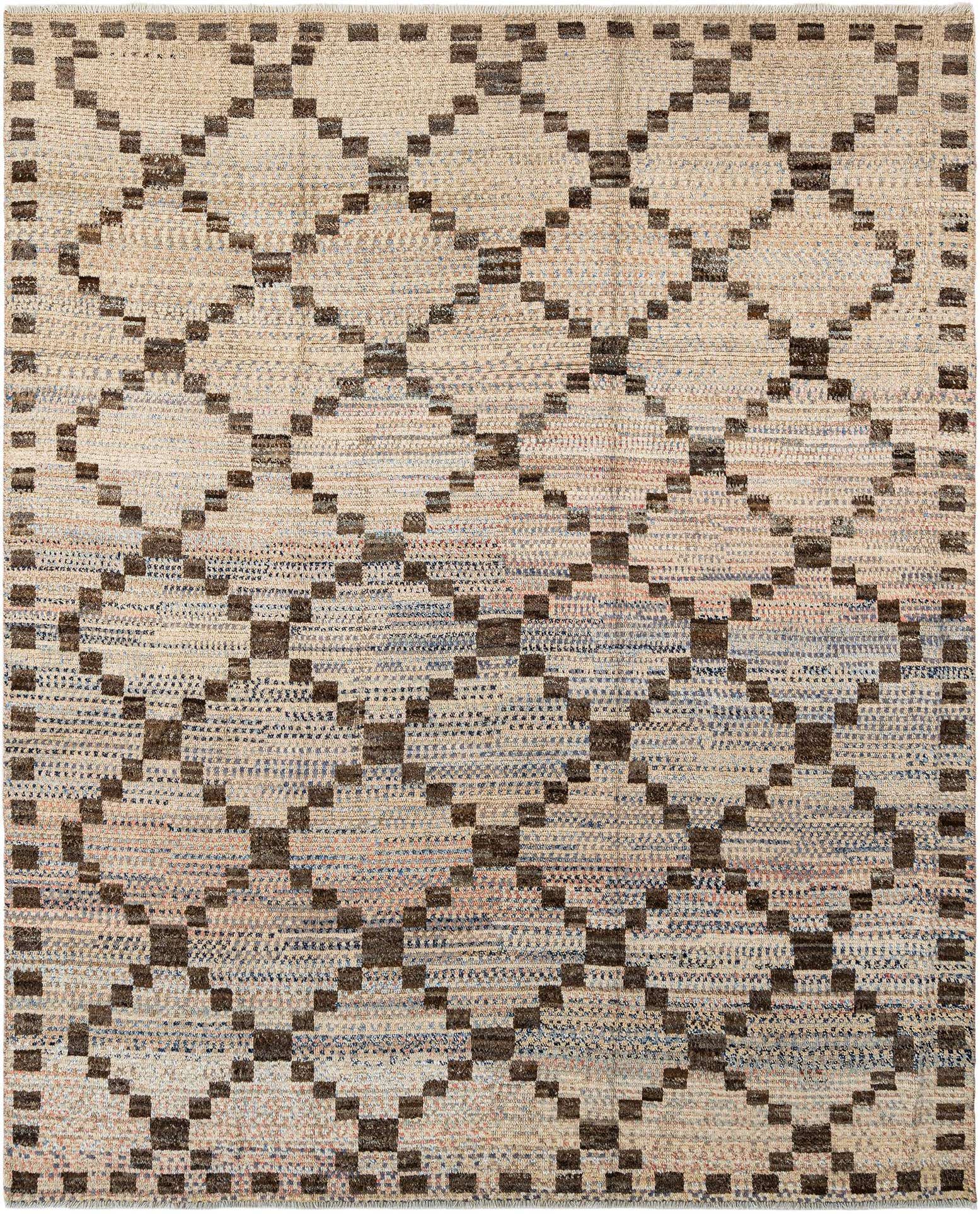 8' 2 x 9' 9 Hand Knotted Beni Marok Rug