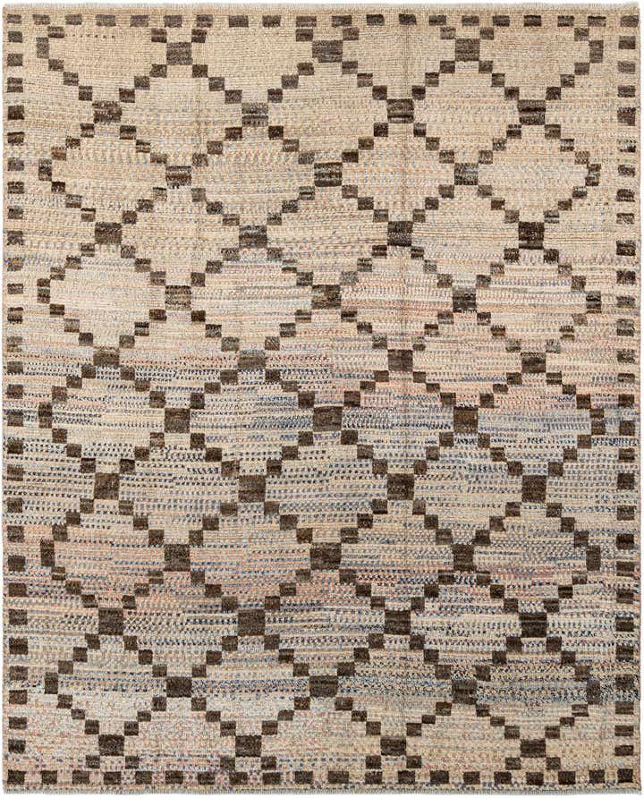 8' 2 x 9' 9 Hand Knotted Beni Marok Rug