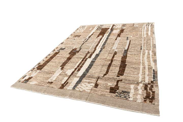 9' x 12' 4 Hand Knotted Beni Marok Rug