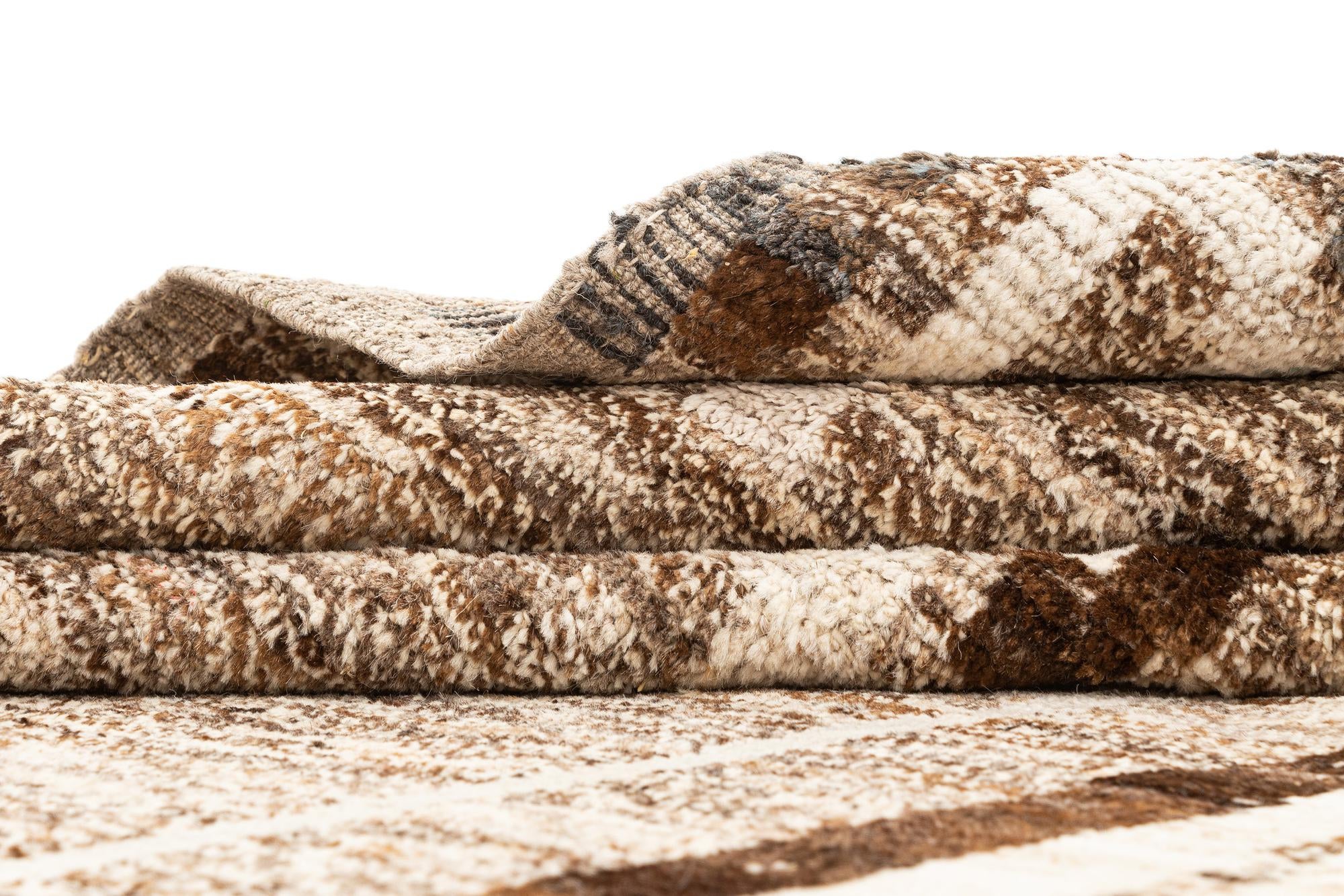 9' x 12' 4 Hand Knotted Beni Marok Rug