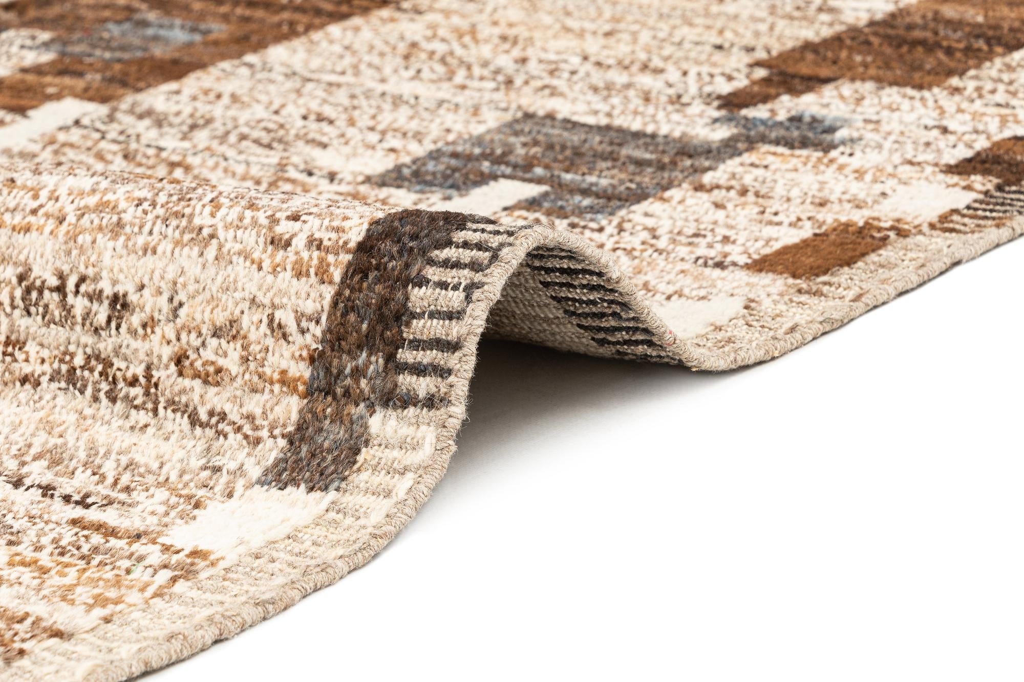 9' x 12' 4 Hand Knotted Beni Marok Rug