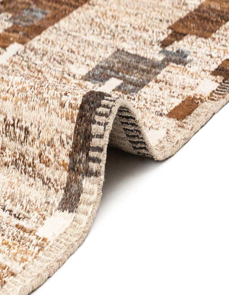 Detail image of 9' x 12' 4  Hand Knotted Beni Marok Rug