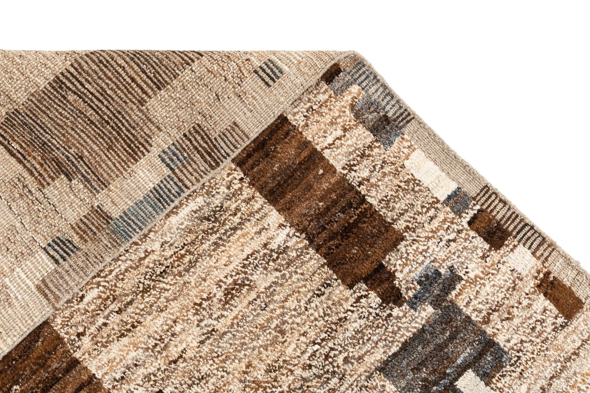 9' x 12' 4 Hand Knotted Beni Marok Rug
