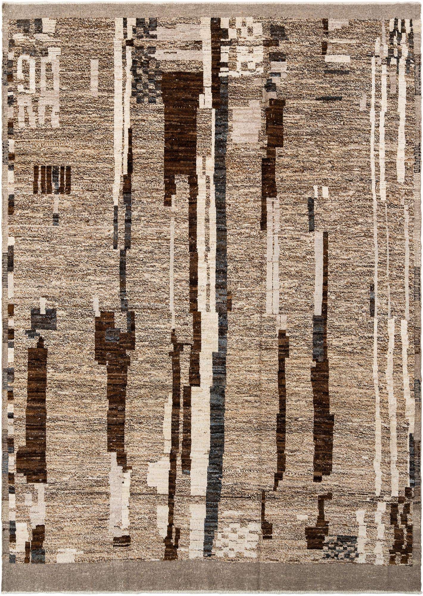 9' x 12' 4 Hand Knotted Beni Marok Rug