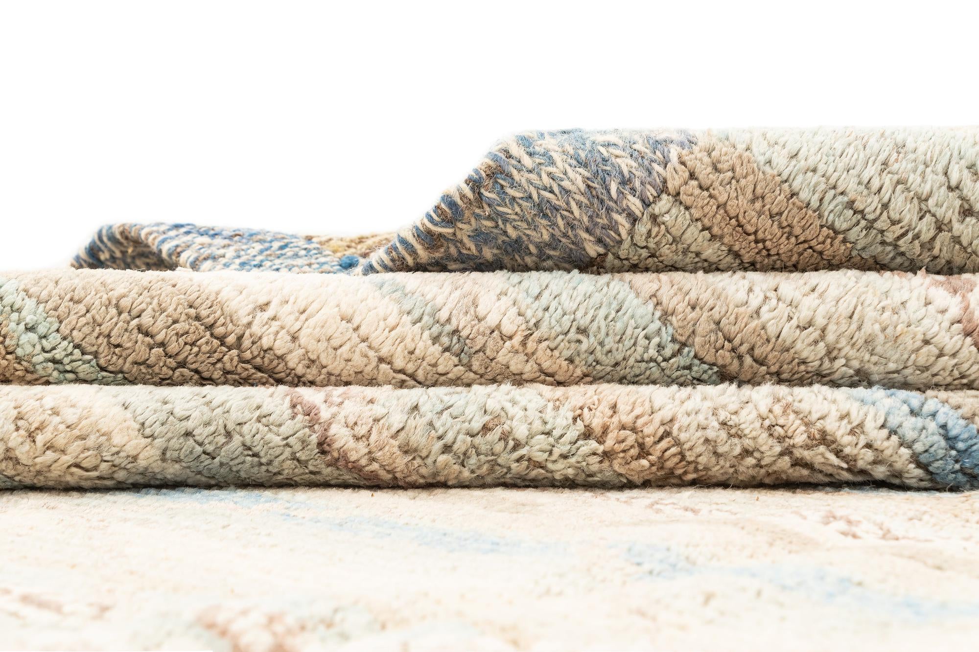 9' 6 x 11' 9 Hand Knotted Beni Marok Rug