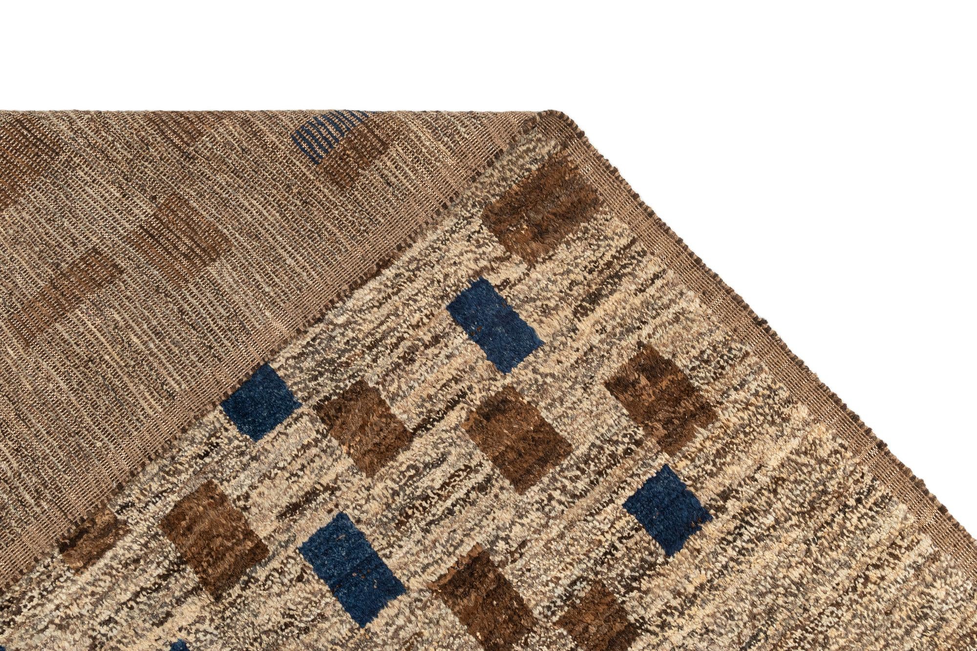 10' x 14' 4 Hand Knotted Beni Marok Rug