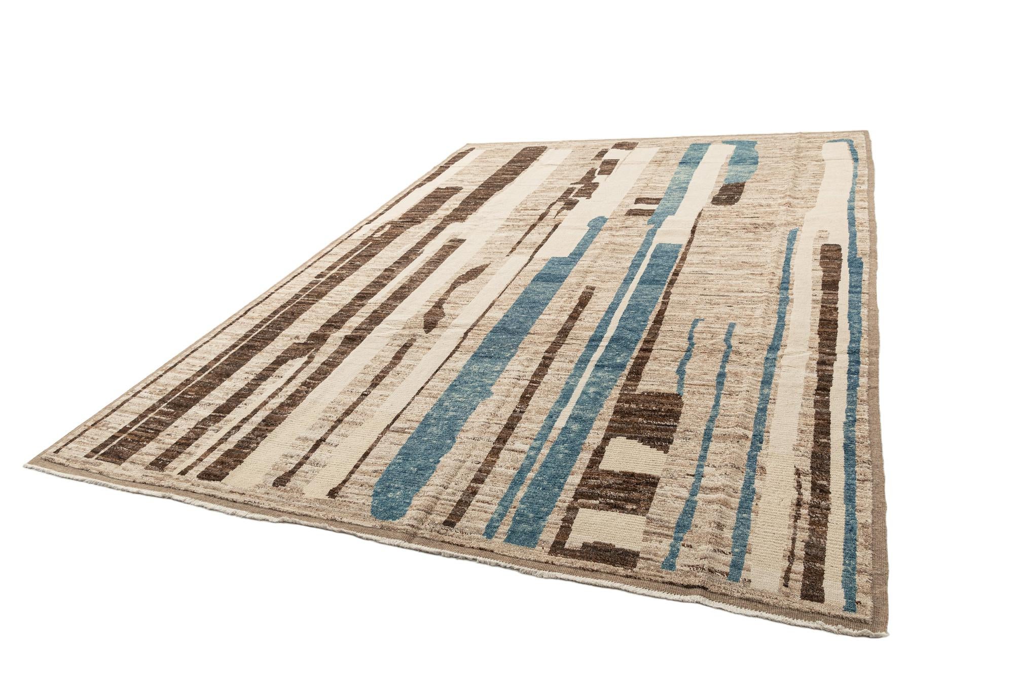 9' 11 x 14' 1 Hand Knotted Beni Marok Rug