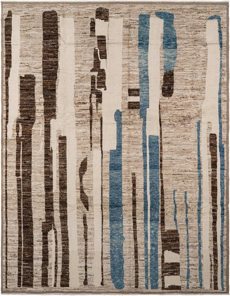 Detail image of 9' 11 x 14' 1 Hand Knotted Beni Marok Rug